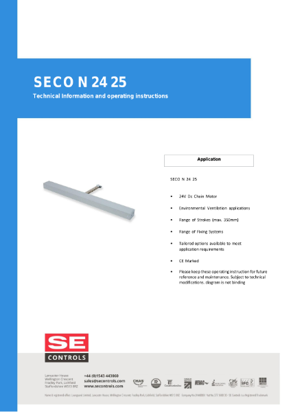 Twin SECO N 24 25 Chain Actuator