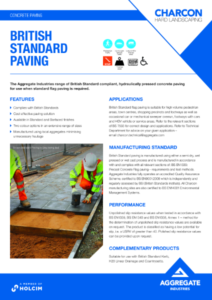 British Standard Paving