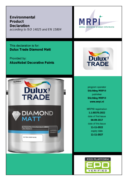 EPD Dulux Trade Diamond Matt