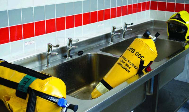 Industrial Strength Stainless Steel Sinks For State Of The Art Fire Station