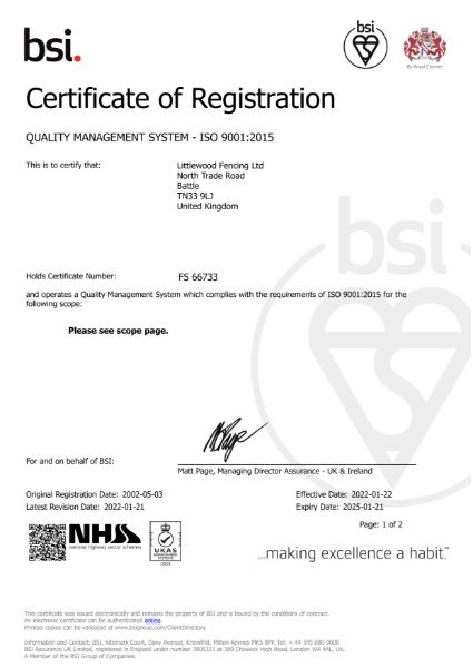 QUALITY MANAGEMENT SYSTEM - ISO 9001:2015