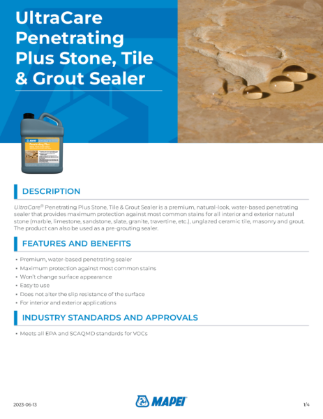 UltraCare Penetrating Plus Stone, Tile & Grout Sealer - Stone, Tile ...