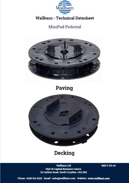 Datasheet - MiniPad Adjustable Pedestals