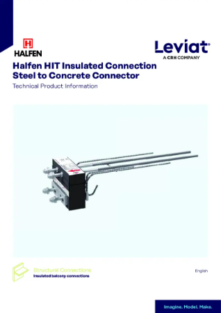 Tekninen tuoteinformaatio - HALFEN HIT Insulated Connection steel to concrete connector