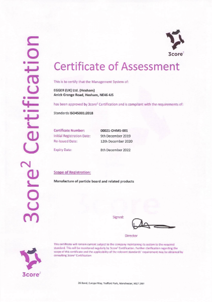ISO 45001 Health and Safety Management