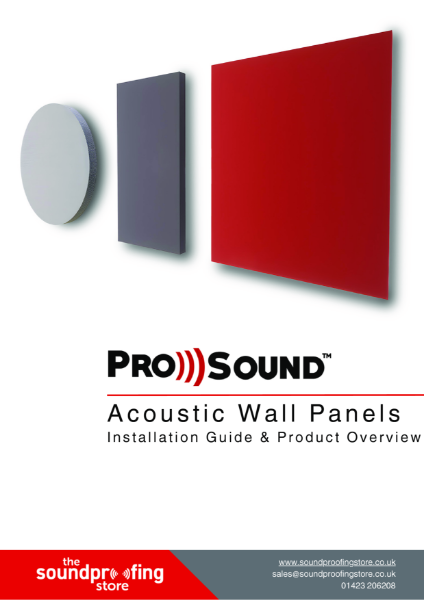 ProSound Acoustic Wall Panels Brochure