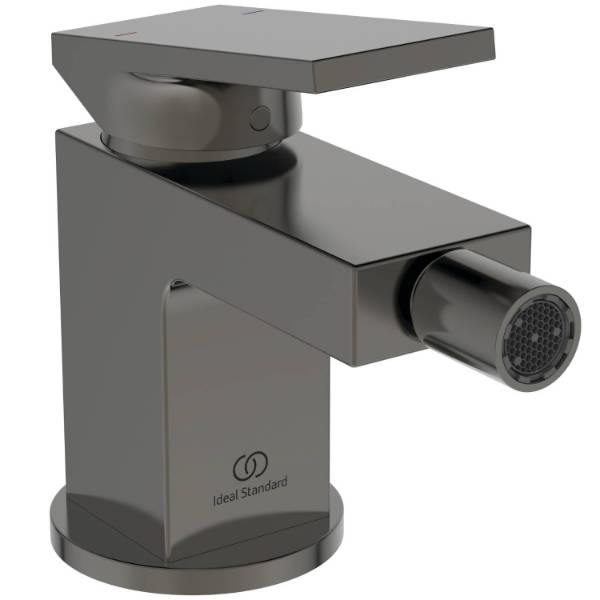 Extra single lever bidet mixer with pop-up waste