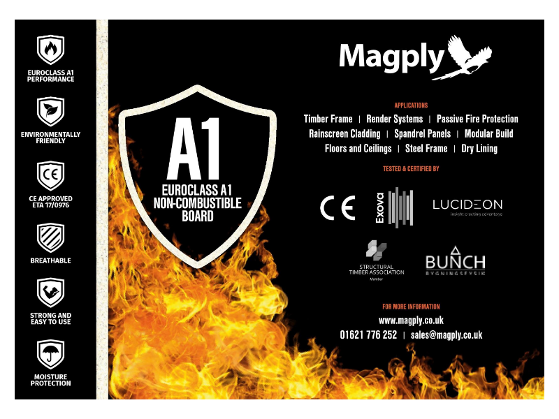 Magply Non-Combustible Board Applications