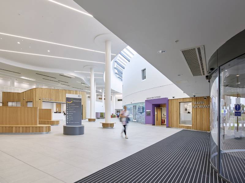 Barrier Matting with Combination Inserts Create Safe and Hygienic Entrances at Balfour Hospital