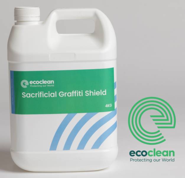 ECOCLEAN Sacrificial Graffiti Shield - Water based graffiti shield.