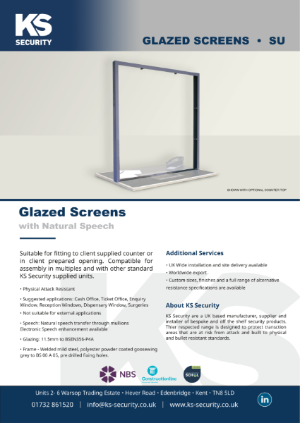 Glazed Screens with Natural Speech