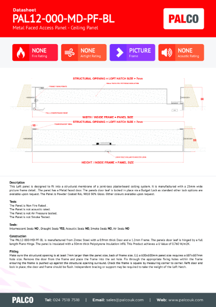 Loft Hatch Ceiling Access Panel