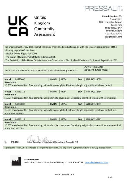 UK Conformity Assessed (UKCA)