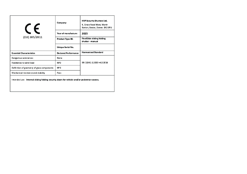 CE label 06-Flexiglide
