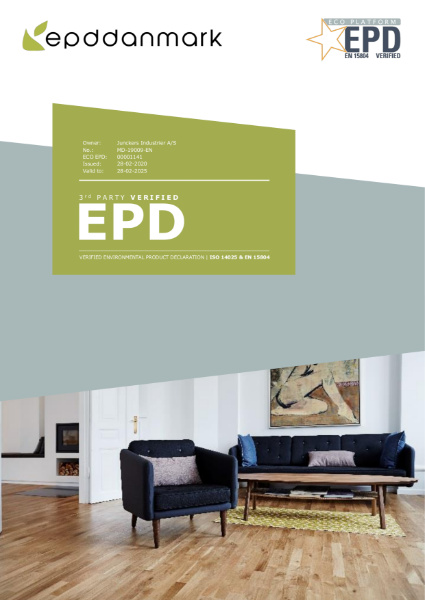 EPD - Junckers solid wood two-strip flooring