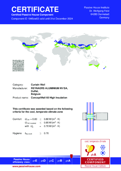 Passive House Institute - Certificate