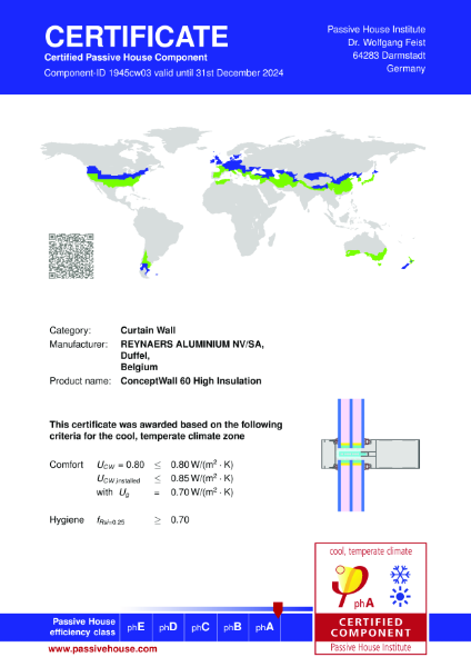 Passive House ConceptWall 60 Certification 