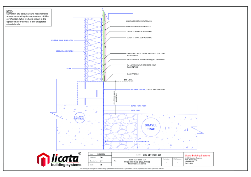 Licata Render - Panel Substrate (Steel Frame) - Clay Brick Slip - Combined