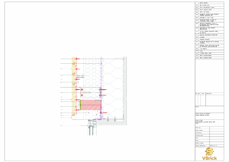 VBrick - VERTICAL SOLDIER BRICK HEAD DETAIL
