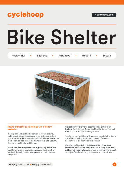 Wooden Bike Shelter