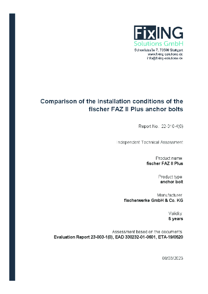 FAZII-Plus use without hole cleaning