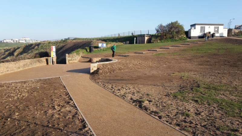 Permeable pathway for Pentire Point, Newquay