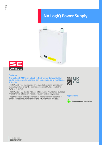 NV LogIQ Power Supply Datasheet 2024