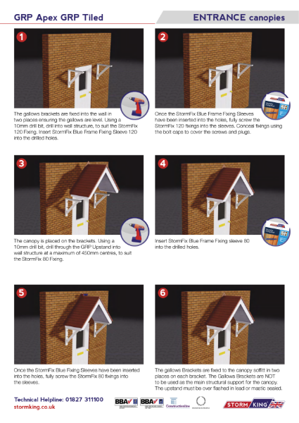 Stormking Installation Guide - Apex Entrance Canopy