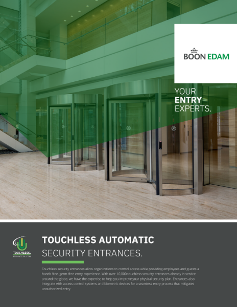 Touchless - automatic security entrances