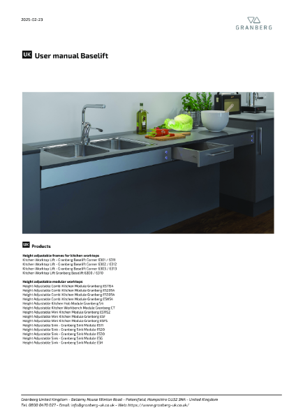 User Manual BASELIFT 6300 & 6310