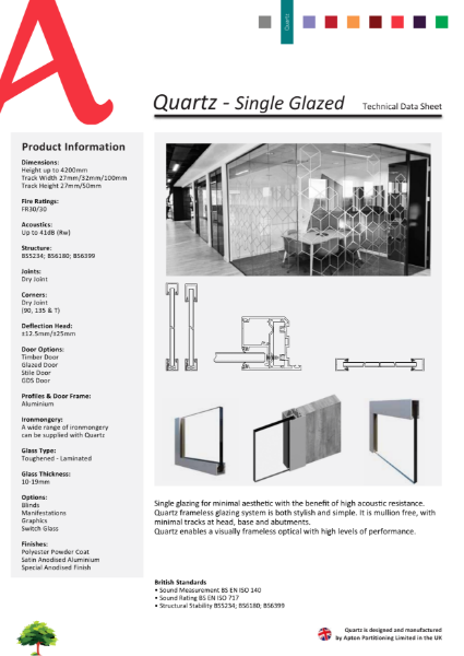 Apton Quartz Single Glazed