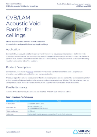 Siderise CVB/LAM Acoustic Void Barrier for Ceilings v1.03