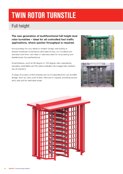 Double Rotor Turnstiles