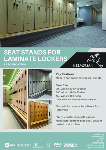 Seat Stand Spec Sheet