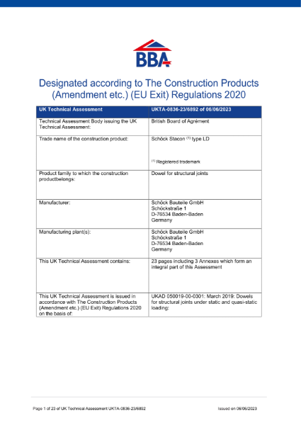 UK Technical Assessment (UKTA)