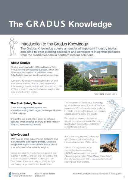 The Gradus Knowledge - Stair Safety Series