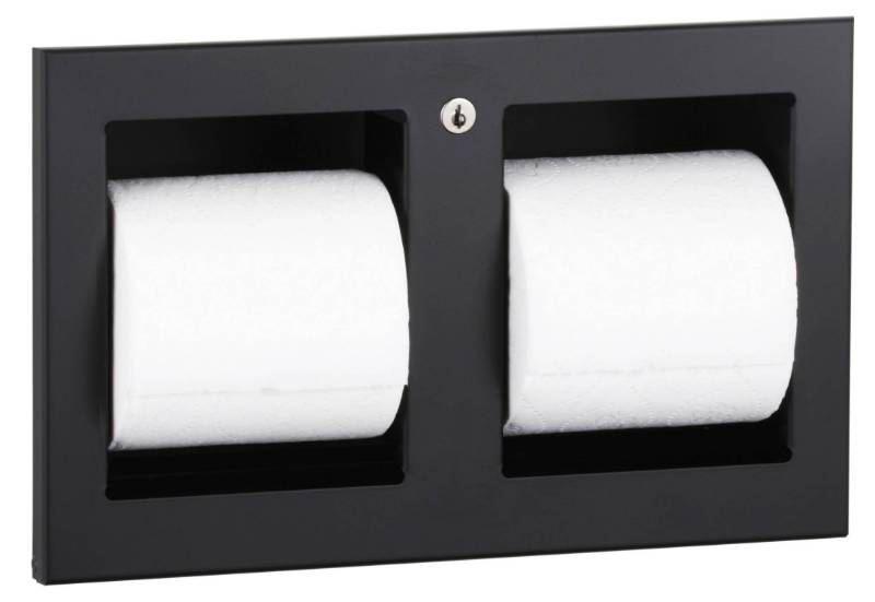 Recessed Multi-Roll Toilet Tissue Dispenser, Matte Black, B-35883.MBLK - Toilet Tissue Dispenser 