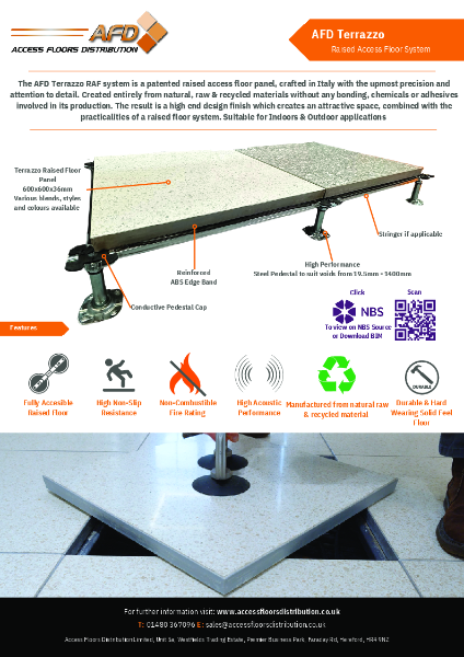 AFD Terrazzo Raised Access Floor System - Data Sheet