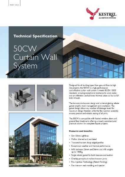 50CW Curtain Wall Data Sheet