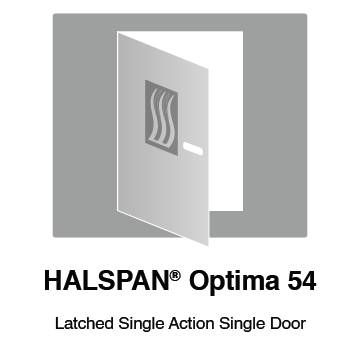 HALSPAN® Optima 54 mm Internal Fire Rated Door Blank - Latched Single Acting Single Doors