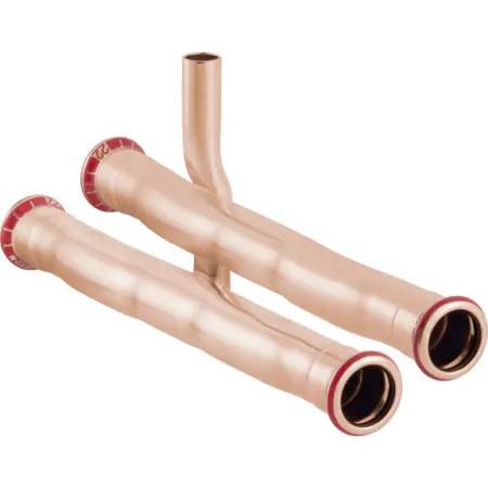 Geberit Mapress Copper Connector T-Piece Set For Return Flow