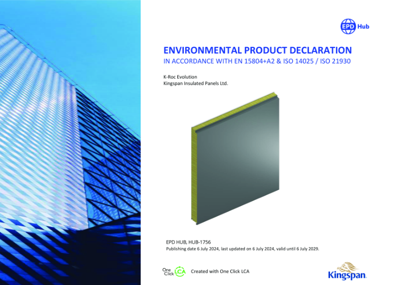 K-Roc Evolution F5 - ENVIRONMENTAL PRODUCT DECLARATION IN ACCORDANCE WITH EN 15804+A2 & ISO 14025 / ISO 21930
