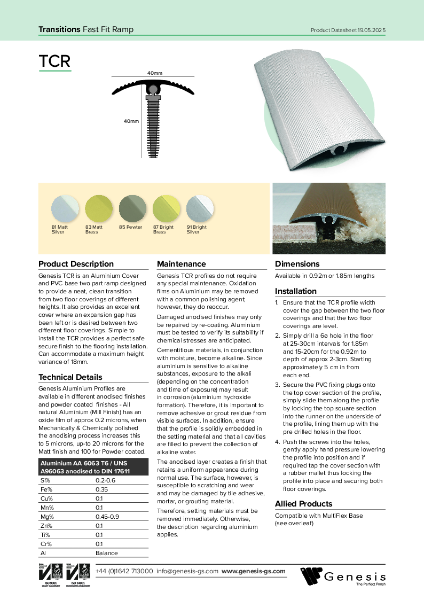 TCR Datasheet