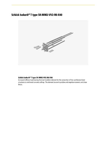 Technical Information Schöck Isokorb T type SK-X40