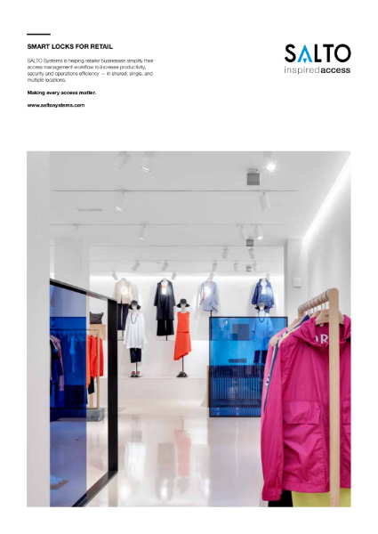 SALTO Smart Locks for Retail Brochure