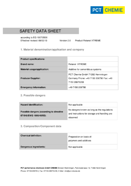 MSDS V2.0 Retanol XTREME