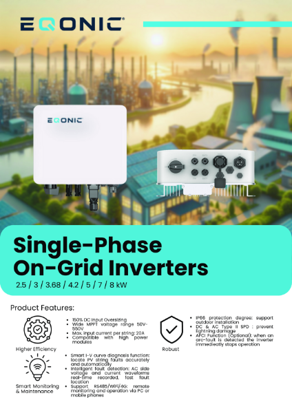 Single-Phase On-Grid Inverters Data Sheet