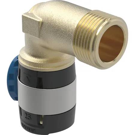 Geberit Flowfit 90° Bend Adaptor With Male Thread, Long