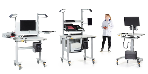 Treston PowerX™ -akkukäyttöinen siirrettävä työpistesarja