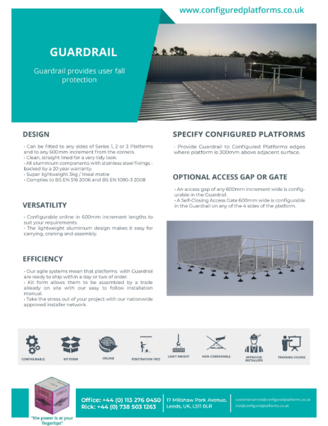 Guardrail Specification Data Sheet